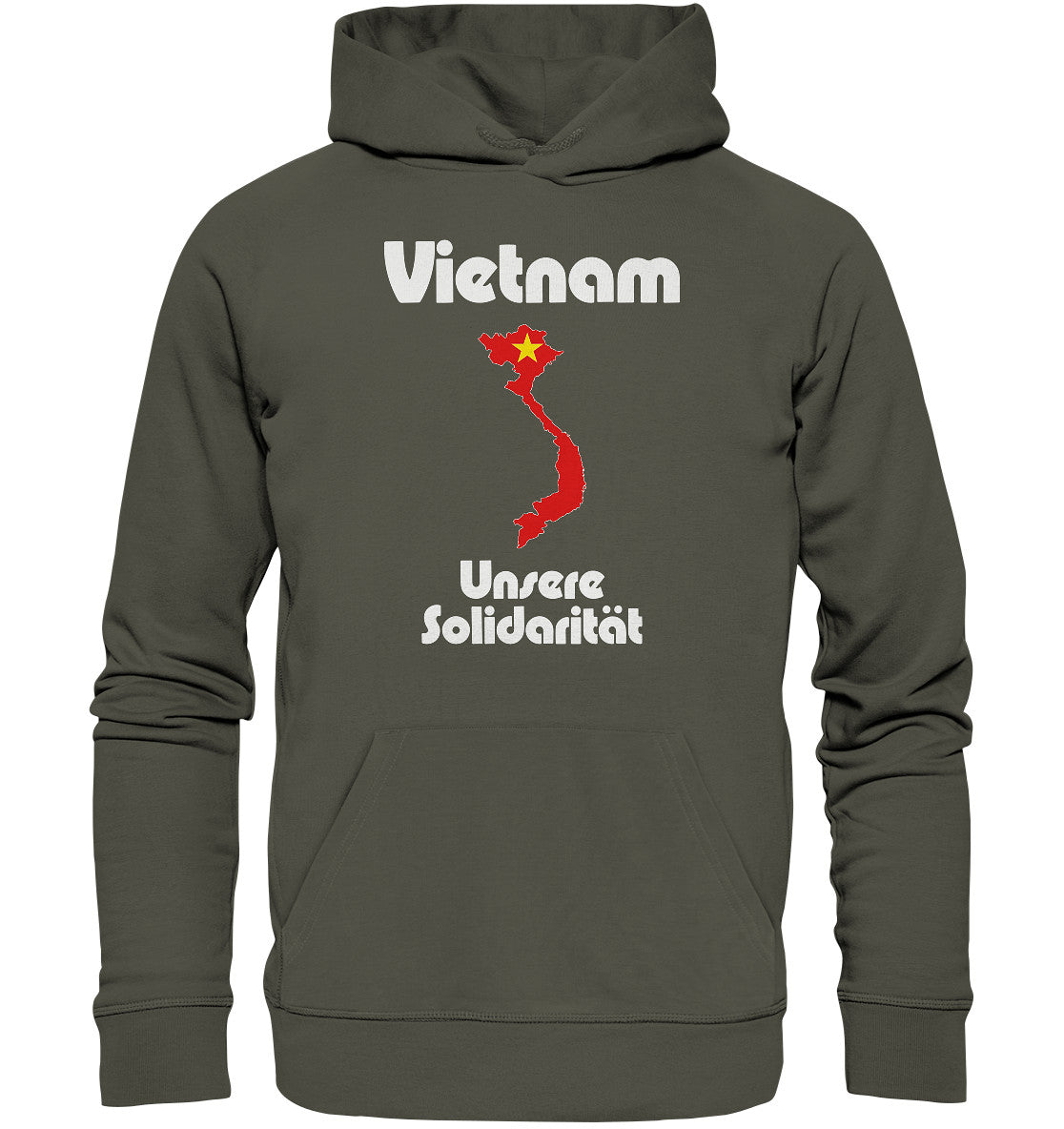 PREMIUM ORGANIC HOODIE UNISEX • SOLIDARITÄT MIT VIETNAM