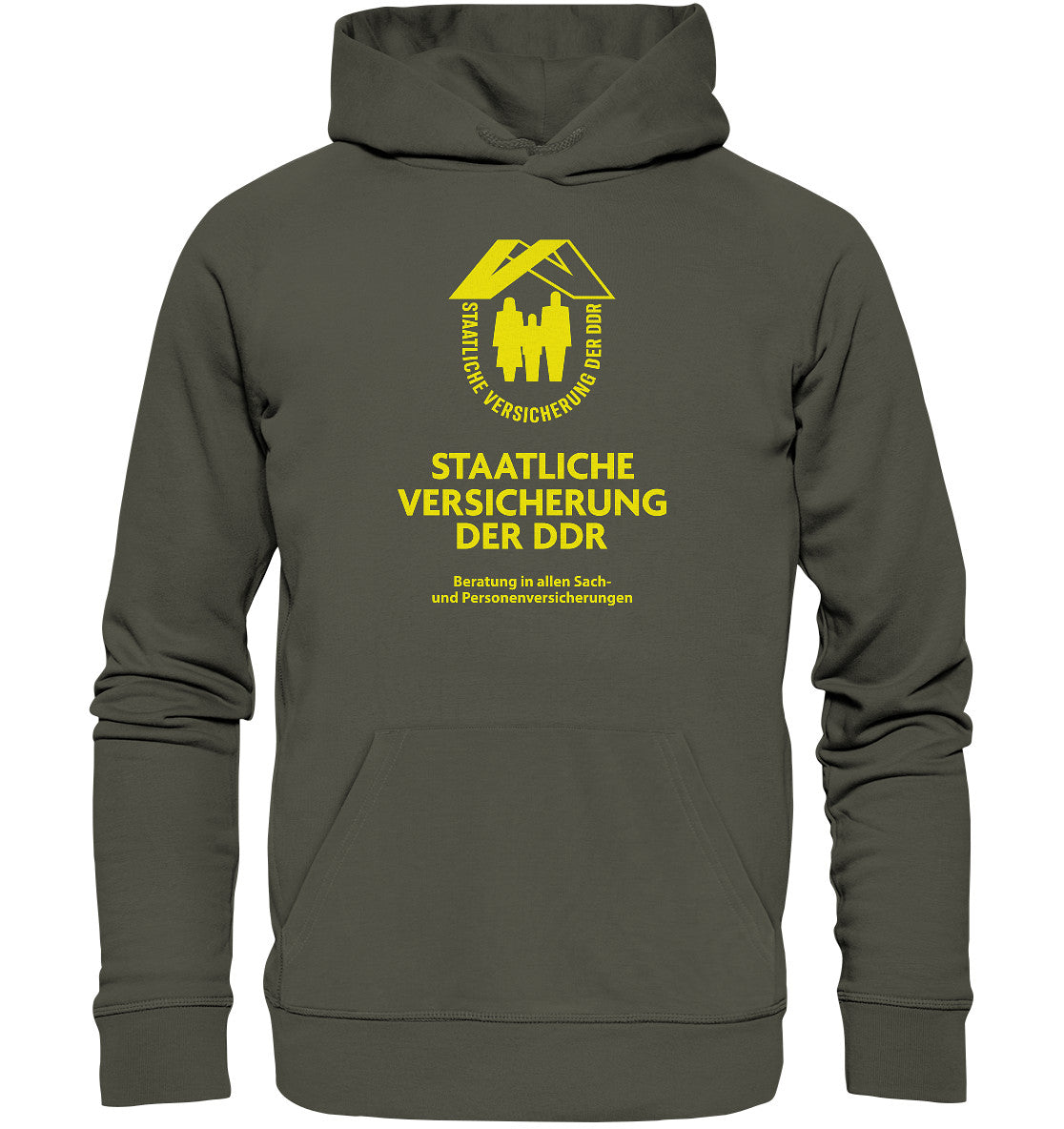 PREMIUM ORGANIC HOODIE UNISEX • STAATLICHE VERSICHERUNG DER DDR