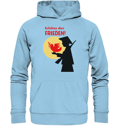 PREMIUM ORGANIC HOODIE UNISEX • SCHÜTZE DEN FRIEDEN! SOLIDARITÄT MIT VIETNAM