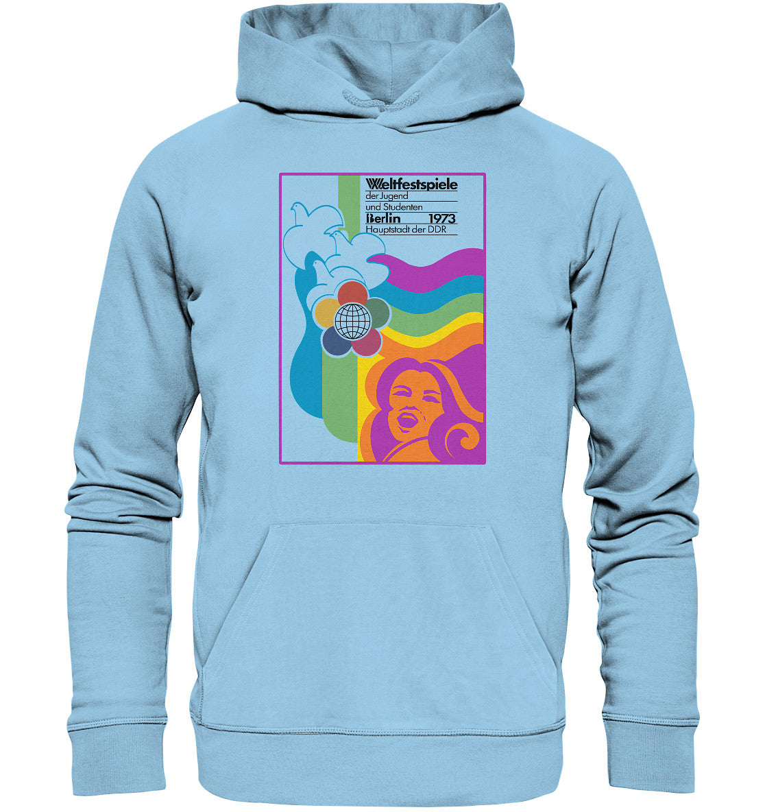 PREMIUM ORGANIC HOODIE UNISEX • WELTFESTSPIELE BERLIN, DDR 1973