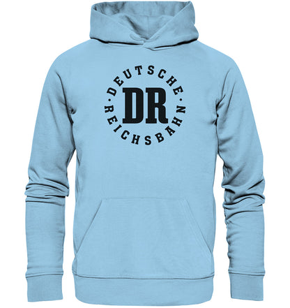 PREMIUM ORGANIC HOODIE UNISEX • DR DEUTSCHE REICHSBAHN - WEISS