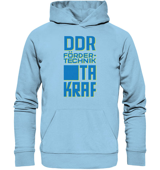 PREMIUM ORGANIC HOODIE UNISEX • DDR FÖRDERTECHNIK TAKRAF