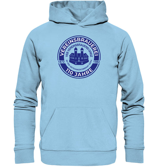 PREMIUM ORGANIC HOODIE UNISEX • VEB VEREINSBRAUEREI GREIZ - GETRÄNKEKOMBINAT GERA