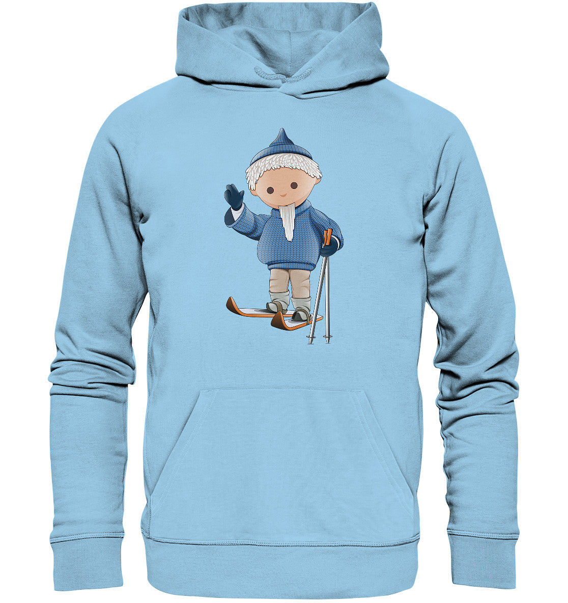 PREMIUM ORGANIC HOODIE UNISEX • UNSER SANDMÄNNCHEN - AUF SKIERN (PU 422)