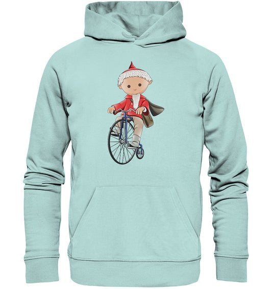 PREMIUM ORGANIC HOODIE UNISEX • UNSER SANDMÄNNCHEN - AUF DEM HOCHRAD - ROT (PU-97, 1969)