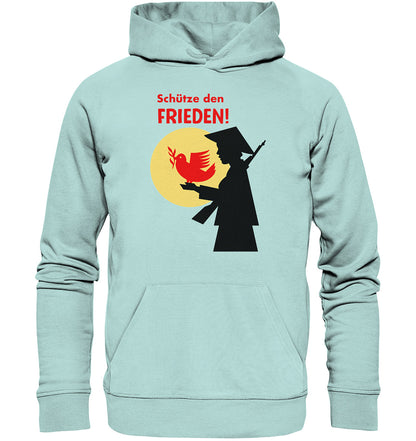 PREMIUM ORGANIC HOODIE UNISEX • SCHÜTZE DEN FRIEDEN! SOLIDARITÄT MIT VIETNAM