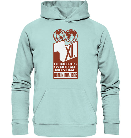 PREMIUM ORGANIC HOODIE UNISEX • KONGRESS DES WELTGEWERKSCHAFTSBUNDES 1986