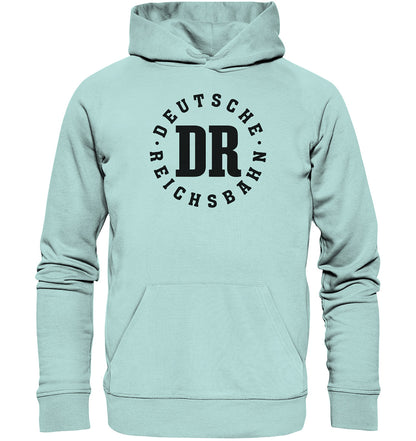 PREMIUM ORGANIC HOODIE UNISEX • DR DEUTSCHE REICHSBAHN - WEISS