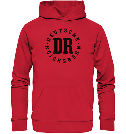 PREMIUM ORGANIC HOODIE UNISEX • DR DEUTSCHE REICHSBAHN - WEISS