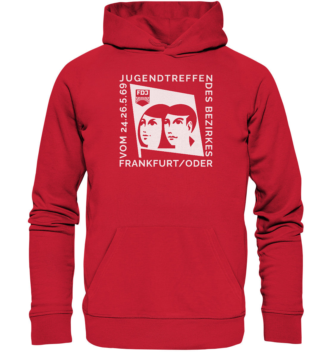 PREMIUM ORGANIC HOODIE UNISEX • FDJ JUGENDTREFFEN FRANKFURT ODER - 1969