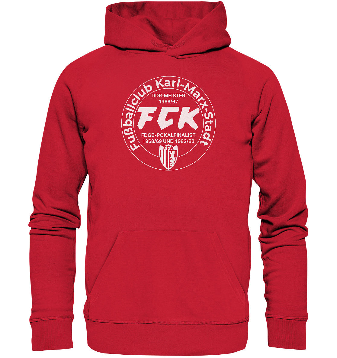 PREMIUM ORGANIC HOODIE UNISEX • FCK FUSSBALLCLUB KARL-MARX-STADT