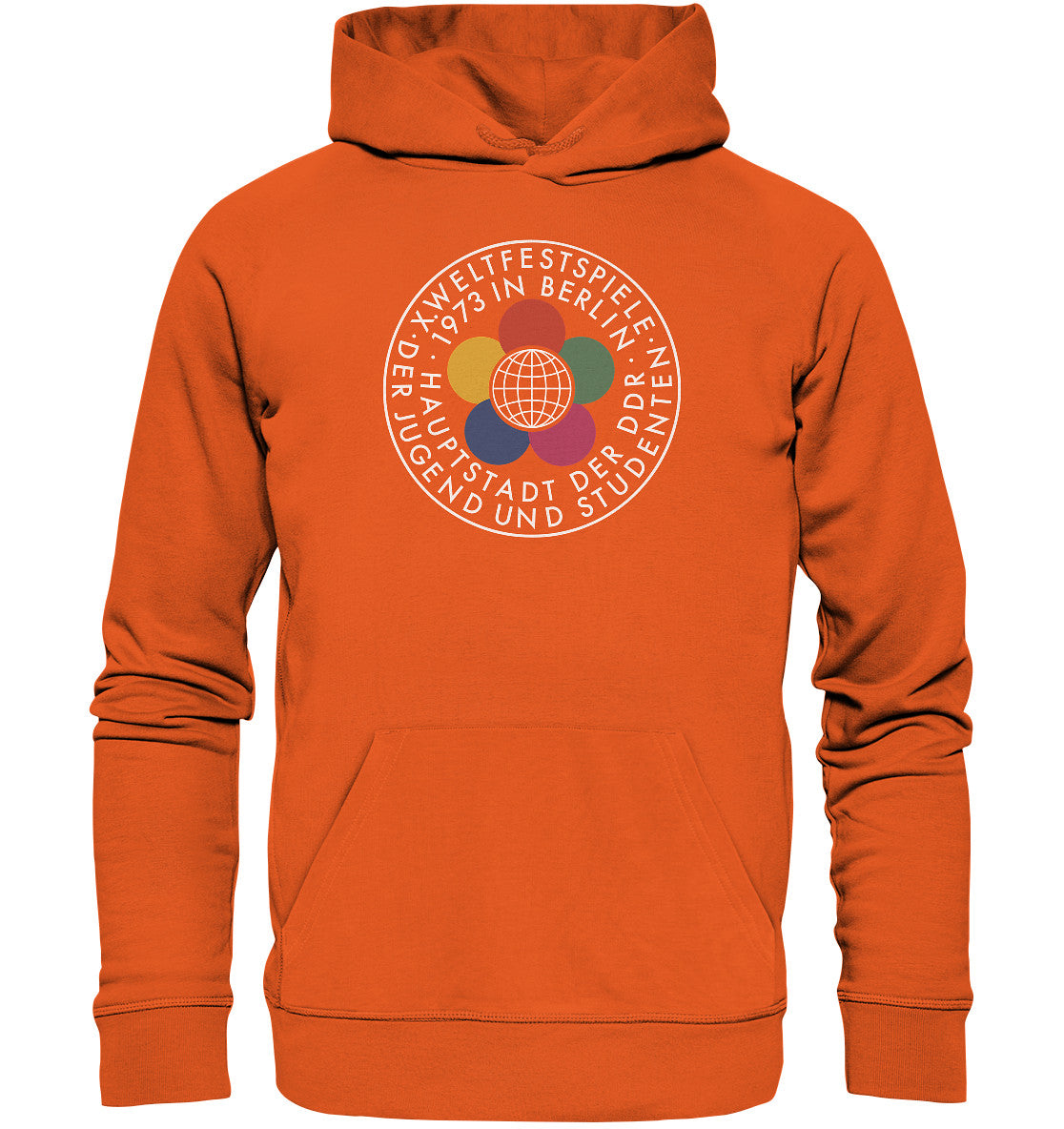 PREMIUM ORGANIC HOODIE UNISEX • WELTFESTSPIELE 1973 - DUNKEL