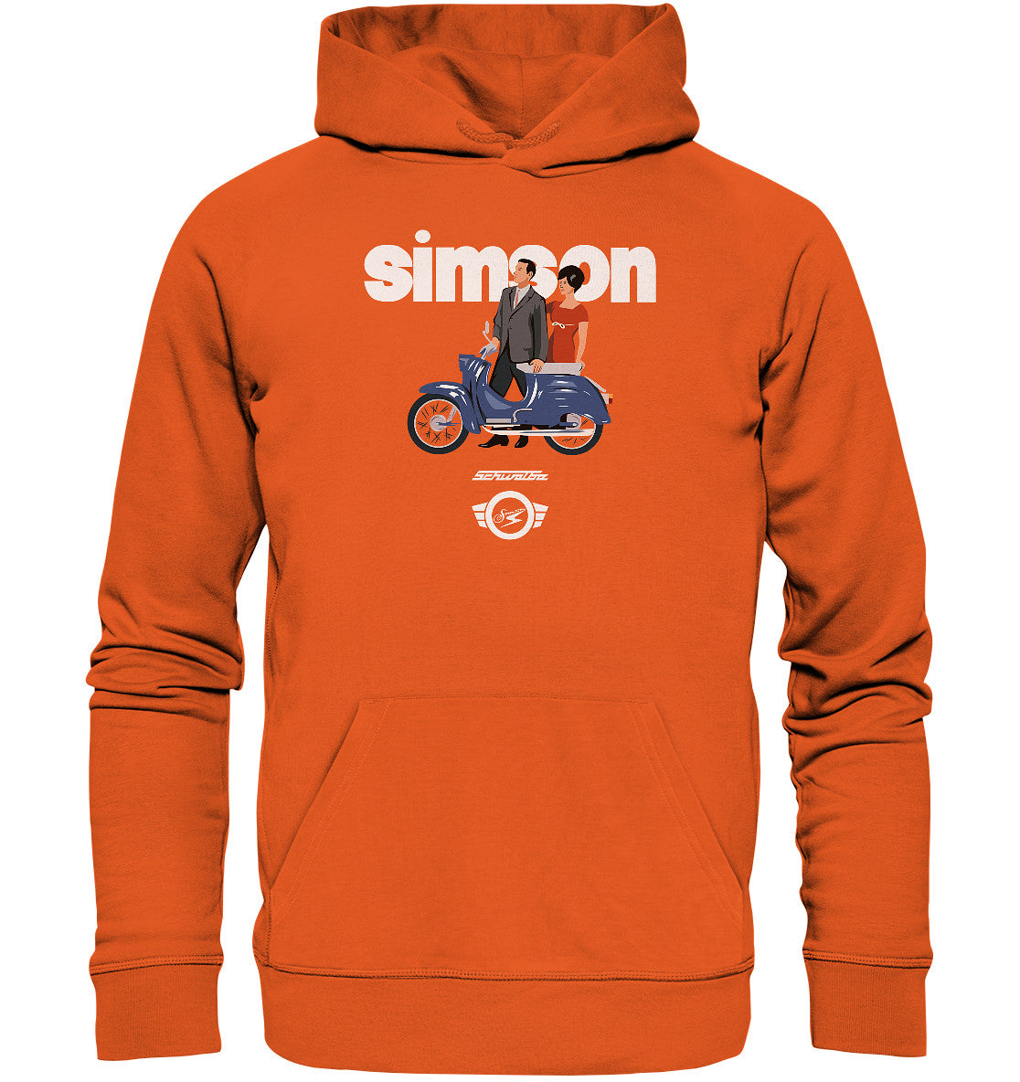 PREMIUM ORGANIC HOODIE UNISEX • SIMSON SCHWALBE - ORIGINAL WERBUNG 1964