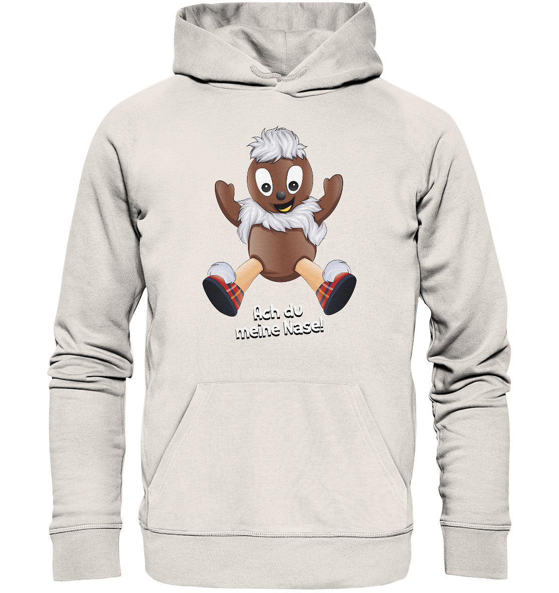 PREMIUM ORGANIC HOODIE UNISEX • UNSER SANDMÄNNCHEN - PITTIPLATSCH - ACH DU MEINE NASE!