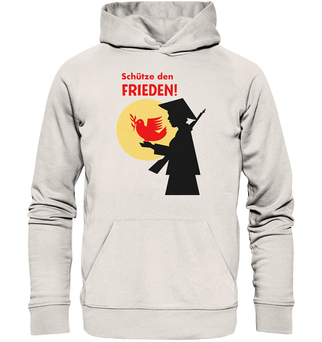 PREMIUM ORGANIC HOODIE UNISEX • SCHÜTZE DEN FRIEDEN! SOLIDARITÄT MIT VIETNAM