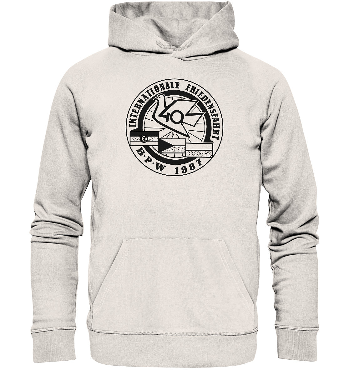 PREMIUM ORGANIC HOODIE UNISEX • INTERNATIONALE FRIEDENSFAHRT 1987