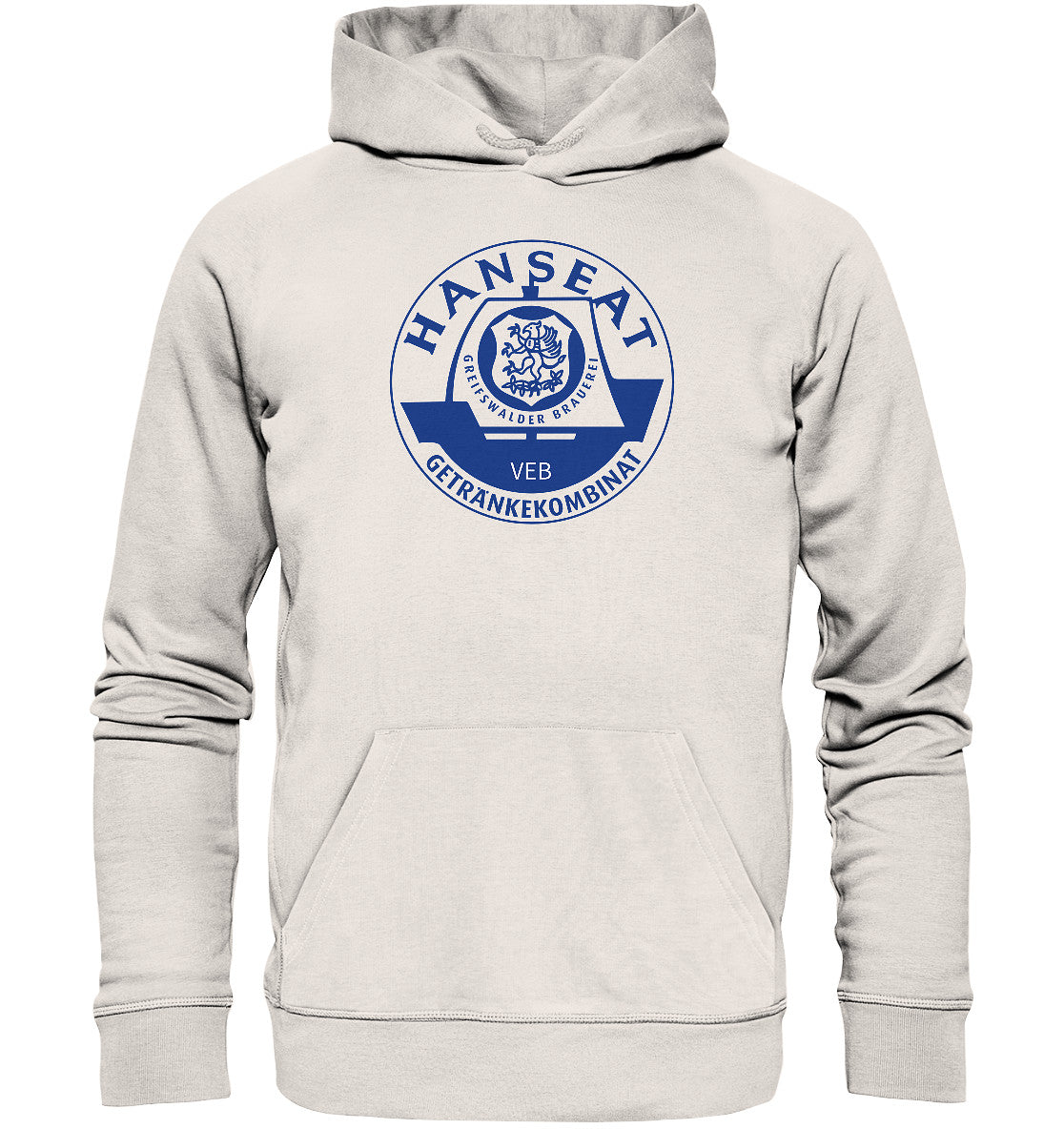 PREMIUM ORGANIC HOODIE UNISEX • HANSEAT GREIFSWALDER BRAUEREI VEB