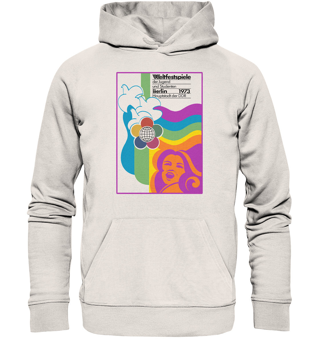 PREMIUM ORGANIC HOODIE UNISEX • WELTFESTSPIELE BERLIN, DDR 1973