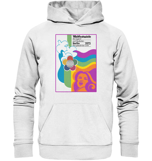 PREMIUM ORGANIC HOODIE UNISEX • WELTFESTSPIELE BERLIN, DDR 1973