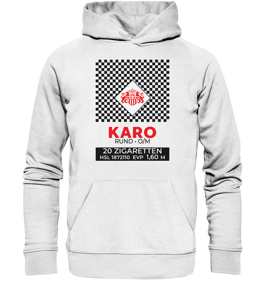 PREMIUM ORGANIC HOODIE UNISEX • KARO ZIGARETTEN