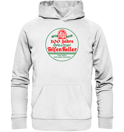 PREMIUM ORGANIC HOODIE UNISEX • 100 JAHRE DRESDNER FELSENKELLER BIER