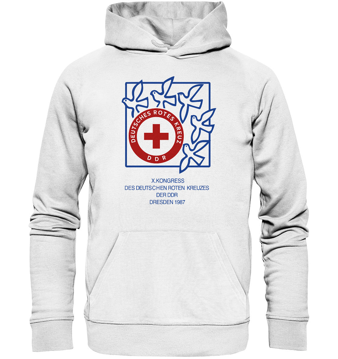 PREMIUM ORGANIC HOODIE UNISEX • 10. KONGRESS DES DRK DRESDEN 1987