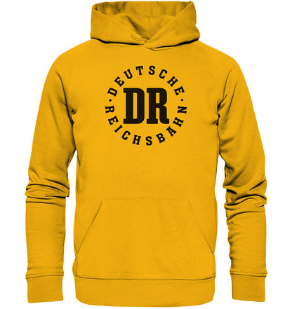 PREMIUM ORGANIC HOODIE UNISEX • DR DEUTSCHE REICHSBAHN - WEISS