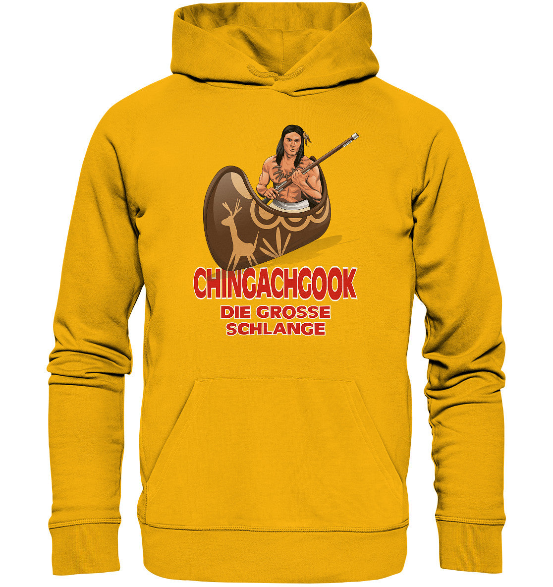 PREMIUM ORGANIC HOODIE UNISEX • CHINGACHGOOK, DIE GROSSE SCHLANGE