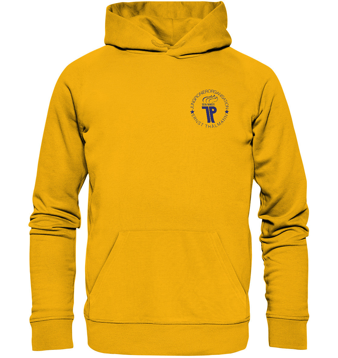 PREMIUM ORGANIC HOODIE UNISEX • JUNGE PIONIERE - BRUST BADGE