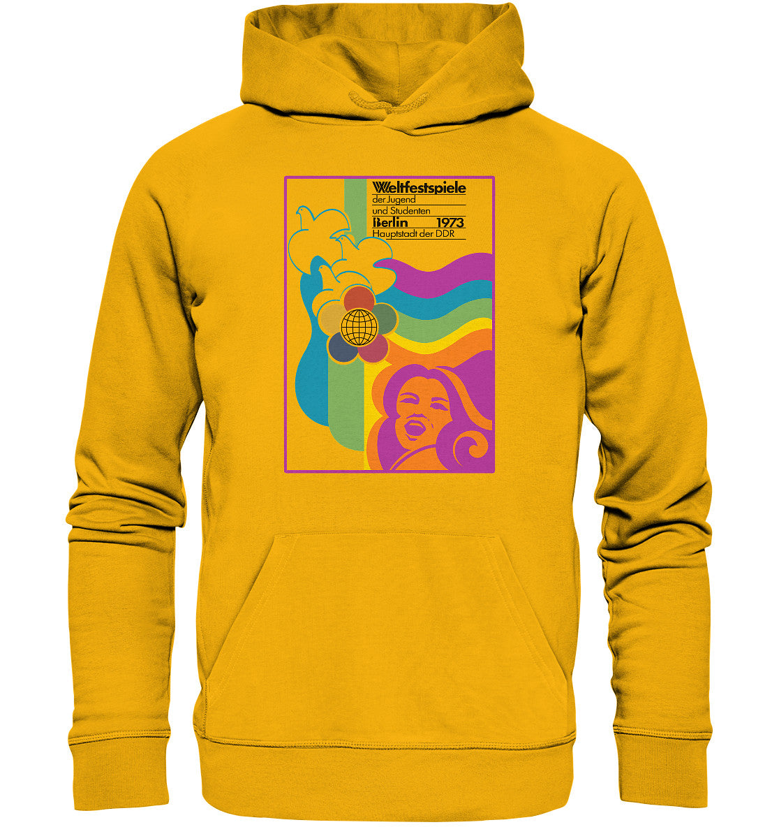 PREMIUM ORGANIC HOODIE UNISEX • WELTFESTSPIELE BERLIN, DDR 1973