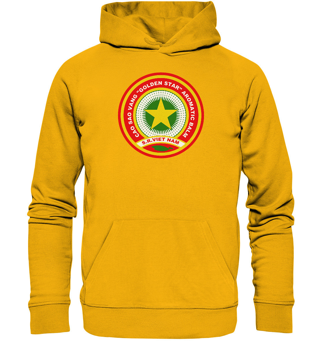 PREMIUM ORGANIC HOODIE UNISEX • VIETNAMESISCHE SALBE GOLDEN STAR