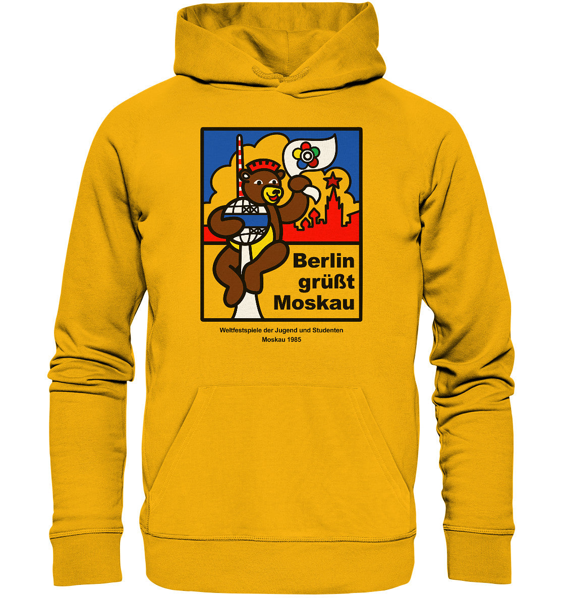 PREMIUM ORGANIC HOODIE UNISEX • WELTFESTSPIELE DER JUGEND, MOSKAU 1985 - Organic Basic Hoodie