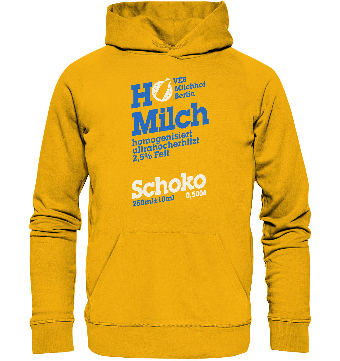 PREMIUM ORGANIC HOODIE UNISEX • VEB MILCHHOF BERLIN - dunkel