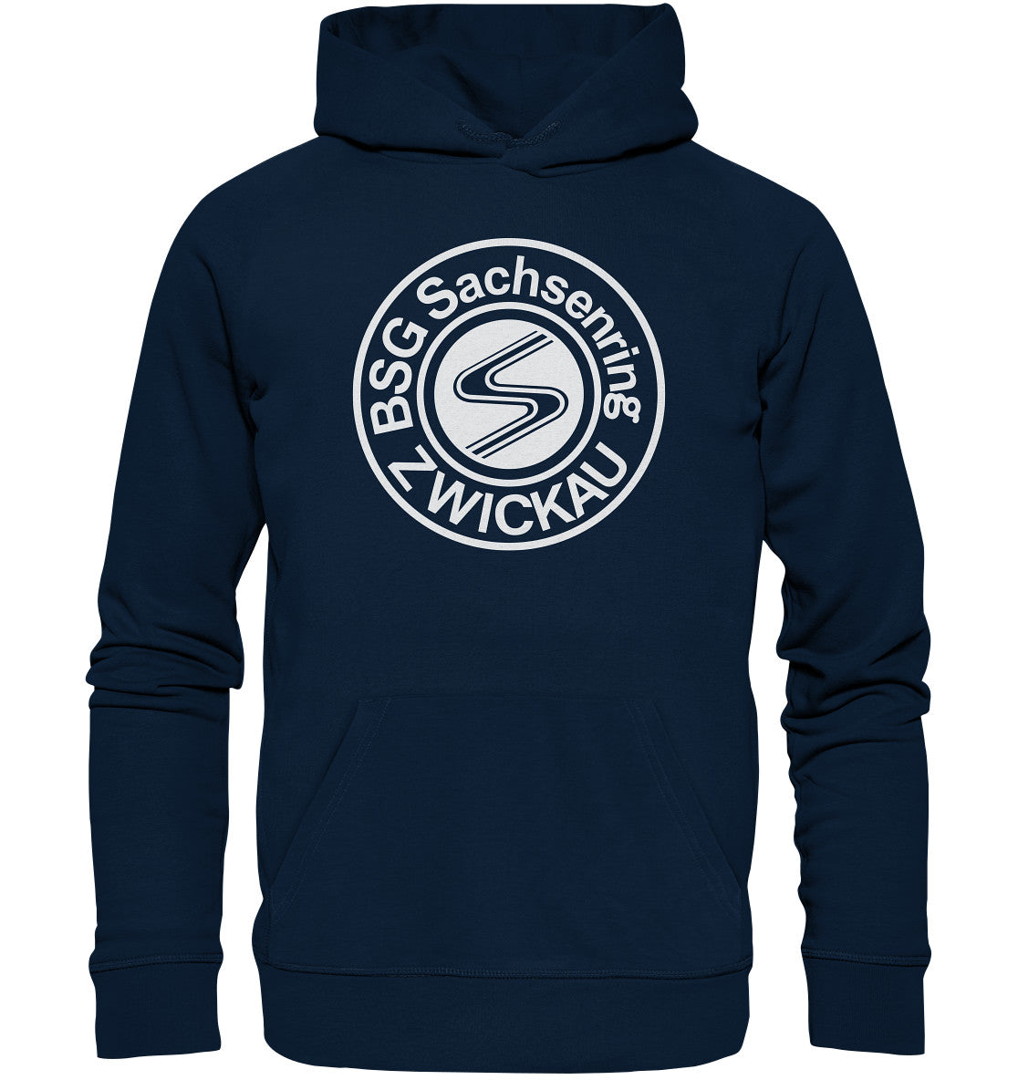 PREMIUM ORGANIC HOODIE UNISEX •  SACHSENRING ZWICKAU - DUNKEL