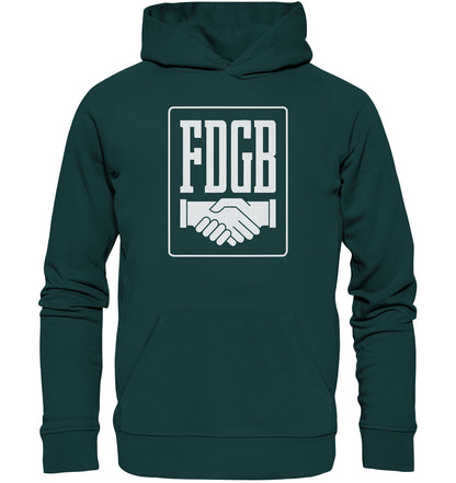 PREMIUM ORGANIC HOODIE UNISEX • FDGB - WEISS