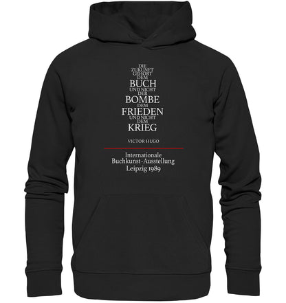 PREMIUM ORGANIC HOODIE UNISEX • BUCHKUNST-AUSSTELLUNG LEIPZIG 1989