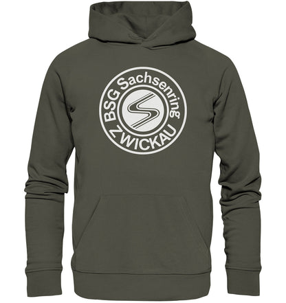 PREMIUM ORGANIC HOODIE UNISEX •  SACHSENRING ZWICKAU - DUNKEL