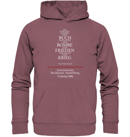 PREMIUM ORGANIC HOODIE UNISEX • BUCHKUNST-AUSSTELLUNG LEIPZIG 1989