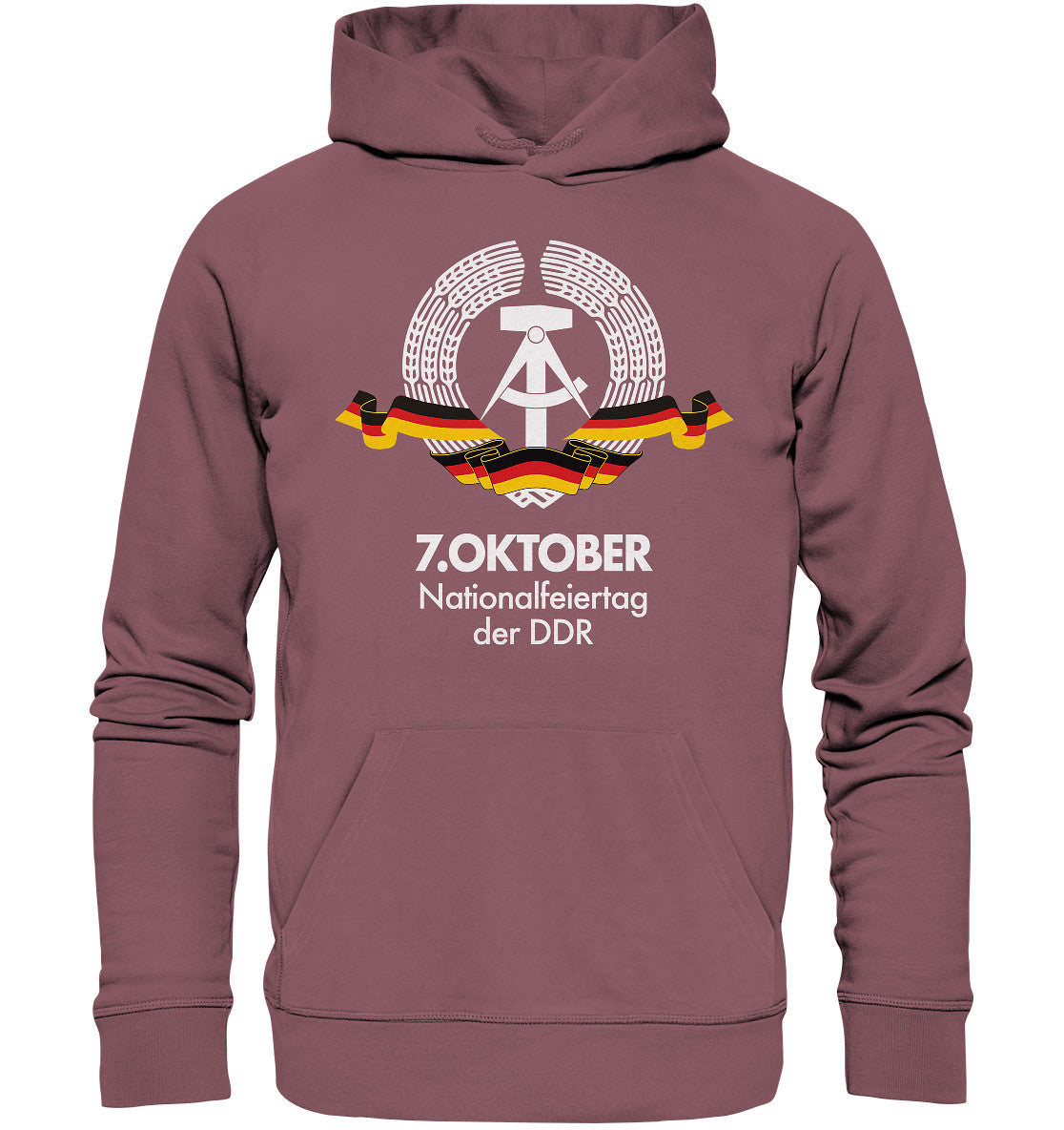 PREMIUM ORGANIC HOODIE UNISEX • NATIONALFEIERTAG DER DDR - 7. OKTOBER