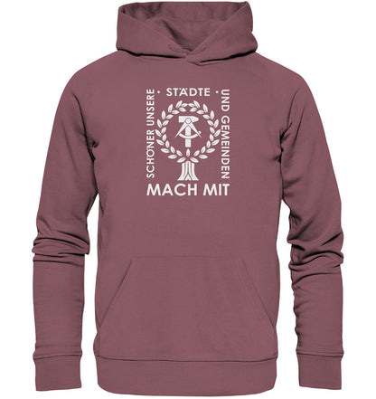 PREMIUM ORGANIC HOODIE UNISEX • SCHÖNER UNSERE STÄDTE - DUNKEL