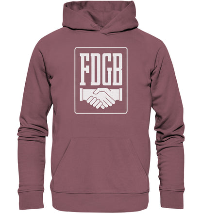 PREMIUM ORGANIC HOODIE UNISEX • FDGB - WEISS