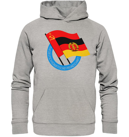 PREMIUM ORGANIC HOODIE UNISEX • DEUTSCH SOWJETISCHE FREUNDSCHAFT