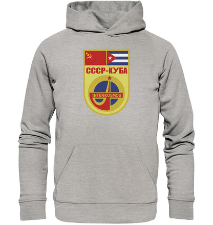 PREMIUM ORGANIC HOODIE UNISEX • INTERKOSMOS CCCP KUBA WIMPEL