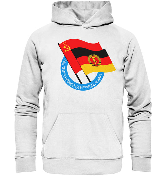 PREMIUM ORGANIC HOODIE UNISEX • DEUTSCH SOWJETISCHE FREUNDSCHAFT