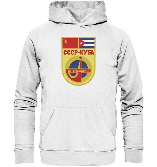 PREMIUM ORGANIC HOODIE UNISEX • INTERKOSMOS CCCP KUBA WIMPEL