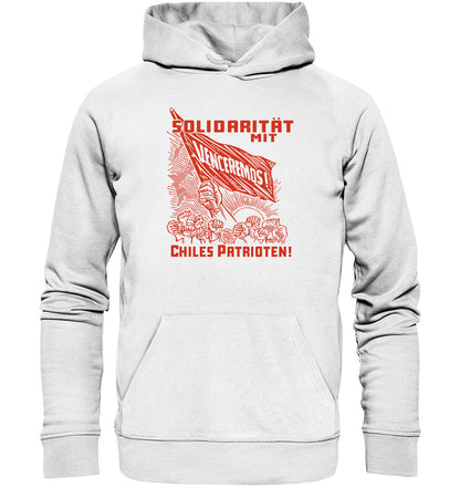 PREMIUM ORGANIC HOODIE UNISEX • VENCEREMOS SOLIDARITÄT MIT CHILES PATRIOTEN