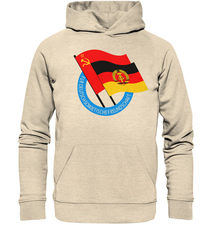 PREMIUM ORGANIC HOODIE UNISEX • DEUTSCH SOWJETISCHE FREUNDSCHAFT