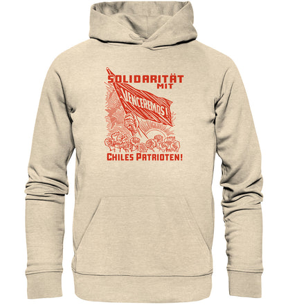 PREMIUM ORGANIC HOODIE UNISEX • VENCEREMOS SOLIDARITÄT MIT CHILES PATRIOTEN