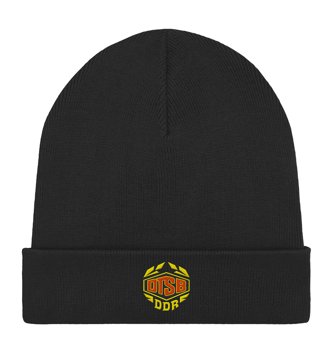 ORGANIC BEANIE BESTICKT • DTSB DDR