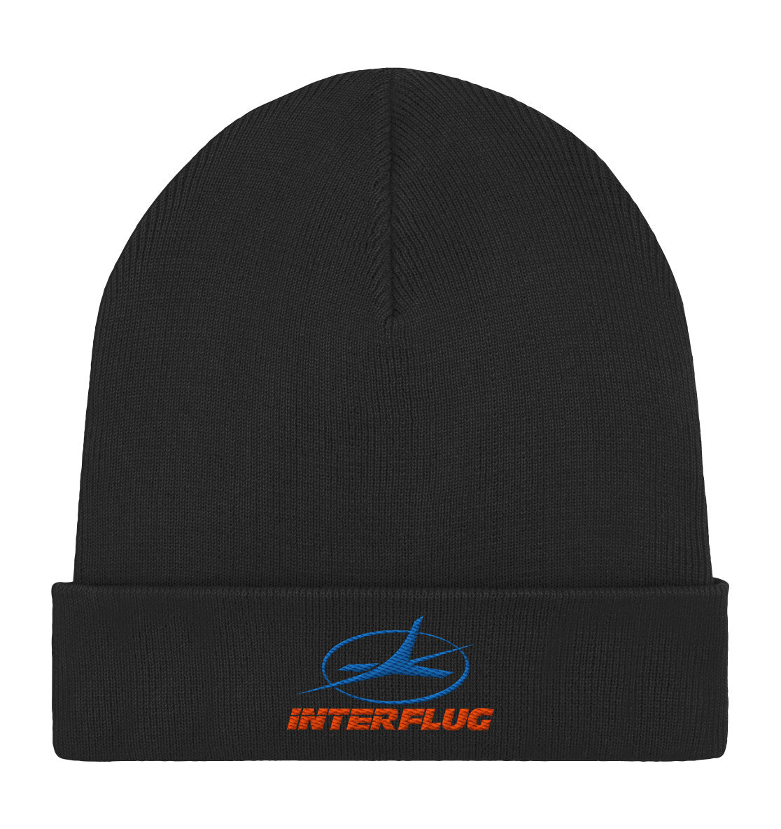 ORGANIC BEANIE BESTICKT • INTERFLUG